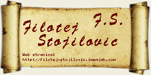 Filotej Stojilović vizit kartica